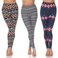 thumbnail image 6 of White Mark PACK 179 Navy Plus Size Leggings - One Size - Pack of 3, 6 of 23