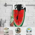 thumbnail image 5 of Funny Cat Cartoon Kitchen Hand Towels, Summer Watermelon Slice Fingertip Bath Towels Ultra Soft and Absorbent, Decorative Face Towels Dish Washcloths, 2 PCS, 28.3"x 14.4", 5 of 5