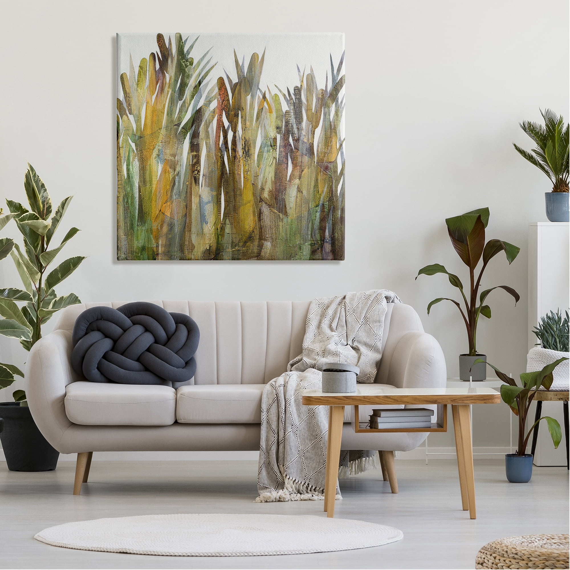 Stupell Industries Rustic Pampas Grass Cattails Wild Rural Plants Graphic Art Gallery Wrapped Canvas Print Wall Art, Design by Steling