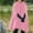 Pink, variant on Vinsonshop Cloak with Hood Women Winter Cloak Capes for Women Womens Cape Hooded Cape Winter Cape Women's Outerwear Black L