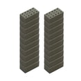 thumbnail image 1 of 20 piezas de Arcilla cocida en miniatura Zulema Ladrillos en miniatura gris, 1 of 8