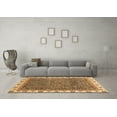thumbnail image 3 of Ahgly Company Indoor Square Oriental Brown Traditional Area Rugs, 4' Square, 3 of 4