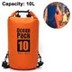 thumbnail image 1 of Bolsa seca impermeable flotante de 10 l, saco seco con tapa enrollable que mantiene el equipo seco para kayak, rafting, paseos en bote, natación, camping, senderismo, pesca, playa, 1 of 5