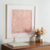 SAFAVIEH Alsephina 25 in. Framed Textile Wall Art, Pink