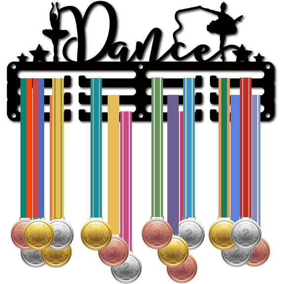 Dance Medal Holder Medal Hanger Display Rack Sports Metal Hanging Awards Mount Decor Awards for Wall Home Badge Race Running