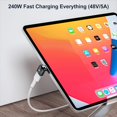 thumbnail image 4 of Adaptador Magnético USB C de 2 Piezas de 240 W, Adaptador Magnético USB C de 24 Pines, Datos de Carga Rápida de 40 Gbps para 3/4, Pro, 4 of 5