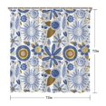 thumbnail image 5 of Waterproof Garden Plants Classic Design Shower Curtain 72x72 Inch Boho Style Polyester Unique Shower Curtain for Bathroom Hotel Home Decor with 12 Plastic Hooks, 5 of 5
