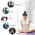 thumbnail image 6 of Gymnastics Mat 8'x2'x2" Foldable Tumbling Mats with Carrying Handles Four Fold Thick Exercise Mat for Home Aerobics Stretching Yoga, Pink Purple, 6 of 8