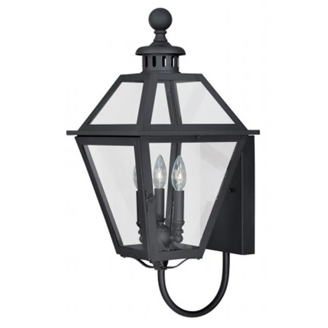 Vaxcel International T0080 Nottingham 12 in. Outdoor Wall Light - Textured Black