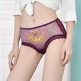 thumbnail image 3 of Aayomet Culotte Femme String Ouvert g Pants Lingerie Pyjama (Violet, m), 3 of 5