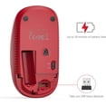 thumbnail image 5 of Souris d'Ordinateur Portable Sans Fil, Vssoplor 2.4G avec Récepteur Nano pour Ordinateur Portable, Ordinateur Portable, Ordinateur (Jaune à Rouge), 5 of 5