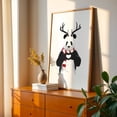 thumbnail image 3 of Xmas Panda - Illustration Animal Humor Winter Wildlife Christmas Surrealism Unframed Wall Art Print 8 x 12 inches, 3 of 60