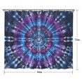 thumbnail image 5 of Colorful Tie Dye Pattern Shower Curtain 84"x72" ,Bathroom Decorative Shower Curtains Set with 12 Hooks,Modern Waterproof Washable Shower Curtain, 5 of 6