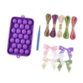 thumbnail image 4 of KLKCMS Kit de Fabrication de Savon Raisin DIY Complet Ensemble d'Artisanat Fait Main pour Résine Fête des Mères Violet, 4 of 8