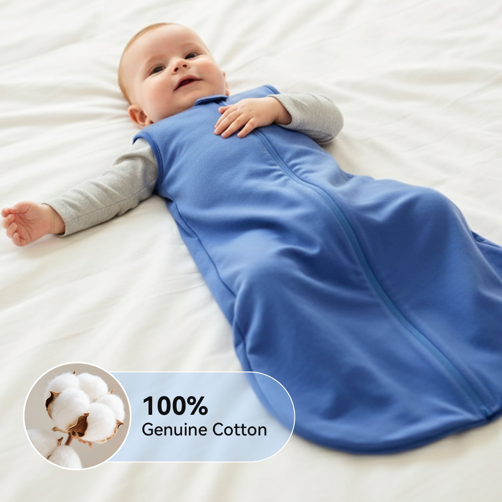 3 Pack-Lightweight Summer Baby Sleep Sack 18-24 Months 100% Cotton Breathable Sleeping Bag 2-Way Zipper Wearable Blanket 0.5 Tog Toddler Sleep Sack 2t