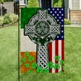 thumbnail image 6 of Irish American Flag Irish Celtic Christian Cross Flag THB3706Fv1 - House Flag (29.5" x 39.5"), 6 of 7
