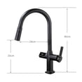 thumbnail image 3 of Black Kitchen Faucet Gourmet Faucet, Kitchen Pull Out Kitchen Sink Faucet, Digital Display Function Rotatable Kitchen Taps ,Versatile Features, 3 of 7
