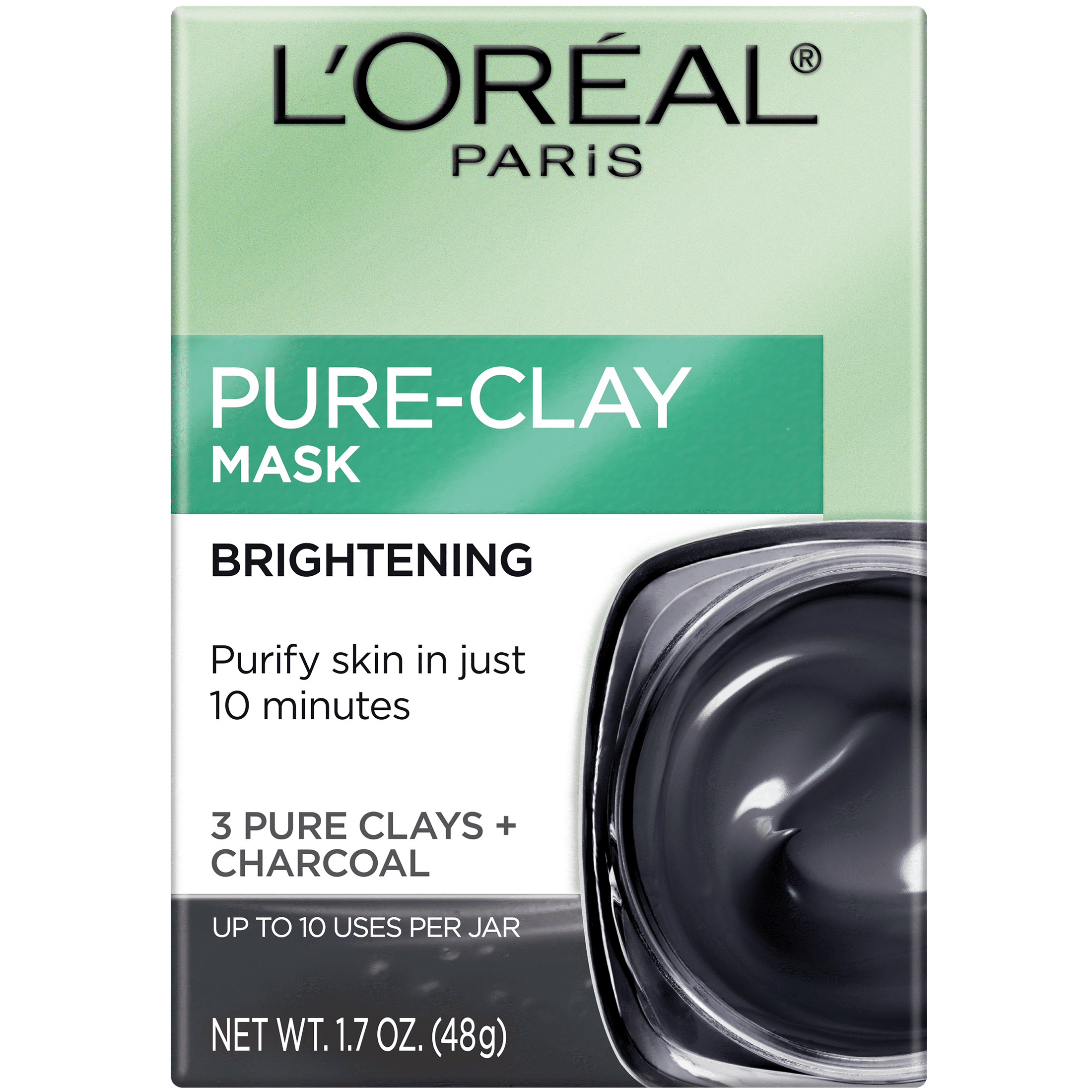 Paris Pure Clay Mask and Brighten 3 Pure Clays and Charcoal, 1.7 oz - Walmart.com