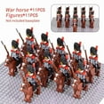 thumbnail image 6 of 10pcs Napoleonic Wars Military Soldiers Building Blocks WW2 Mini Figures French British Fusilier Rifles Weapons Toys For Kids, 6 of 10