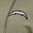 thumbnail image 2 of Women's Antigua  Olive Los Angeles Chargers Justice Pullover Hoodie, 2 of 2