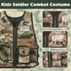 thumbnail image 4 of Disfraz de soldado de combate militar para niños con casco DeaO, 4 of 9