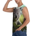 thumbnail image 3 of Fotbe Daisy Koala Men's Camiseta sin Mangas Estampada para Hombres, Playera Casual para Gimnasio, Entrenamiento, Playa-Large, 3 of 7