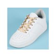 thumbnail image 2 of INSPIRE CHIC Unisex Solid Color Flat 0.4'' Wide Ribbon Shoelaces 2 Pairs 80cm/31.5" Khaki, 2 of 6