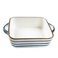 thumbnail image 1 of Qeeadeea Rectangular Lasagne Pan With Handle, Small Ceramic Bakeware Pan For 1 Person, Porcelain Baking Dish Oven Proof-white-A-800ml 28oz, 1 of 6