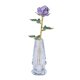 thumbnail image 1 of Decoración artesanal de flores de cristal con jarrón, maravillosa flor de cristal para aniversario. Púrpura, 1 of 8