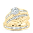 thumbnail image 3 of 10Kt Yellow Gold 3/8Ctw Natural Diamond Nk Round Trio Set, Womens Size: 7 / Mens Size: 10, 3 of 3