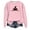 1-Pink, variant on Peichun Women's Halloween Cat Graphic Print Crewneck Sweatshirts 2026 Fall Winter Long Sleeve Hoodless Pullover Tops Casual Loose Fit Soft Cozy Sweatshirt for Everyday Wear 3-White XL