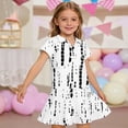 thumbnail image 3 of Grblisyd Girls Dress Polka Dots Short Sleeve Uniform Dress Button Up A-line Dress Kids Cute Shirtdress with Pockets 10-12 Years, 3 of 5