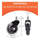 thumbnail image 3 of 5x Ruedas Para Sillas Oficina Goma Giratoria Repuesto Rueda, 3 of 5