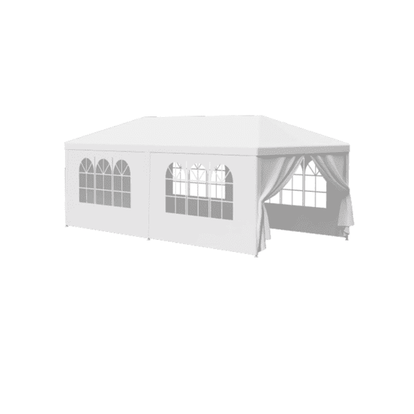 Toldo Plegable Impermeable Reforzado Blanco 3x6 m STYRKA