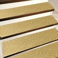 thumbnail image 5 of Leaf Pattern Non-Slip Stair Treads Self Adhesive Absorbent Carpet Mats for Indoor Steps 30x8 Inches Beige, 5 of 7