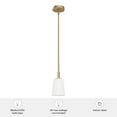 thumbnail image 7 of Hunter - Nolita 1-light Alturas Gold, Mini Pendant Light, Dimmable, Modern Style, Cone Shaped, for Bedrooms, Dining, Living Rooms - 19888, 7 of 7