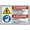 Warning Sign 3, variant on Bilingual Keep Off The Lawn Sign 8"x12" - Aluminum Tin Warning for Home Outdoor Garden, Durable Bilingual Lawn Decor