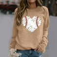 thumbnail image 3 of adviicd Crewneck Sweatshirts For Women Women's Sleeve Detail Crewneck Sweatshirt Fashion, 3 of 4