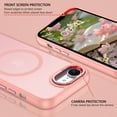 thumbnail image 7 of GAOBAO Magnetic Case for iPhone 16e, Compatible with MagSafe, Skin Feel Shockproof Anti-Fingerprint Protective Cover for 6.1", Pink, 7 of 7