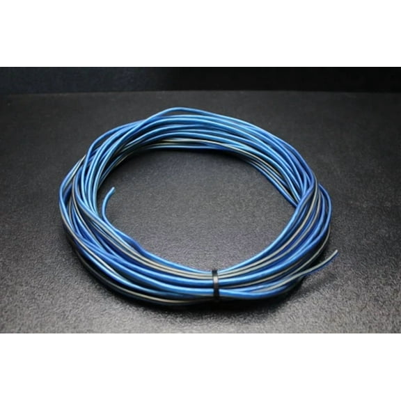 14 Gauge Blue Grey Speaker Wire 10 Ft Awg Gray Cable Power Ground Stranded Car