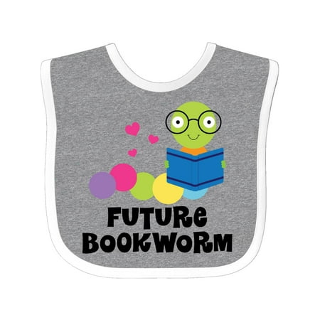 

Inktastic Future Bookworm Gift Baby Boy or Baby Girl Bib