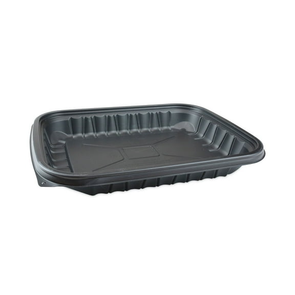 Pactiv Evergreen EarthChoice Entree2Go Takeout Container, 48 oz, 11.75 x 8.75 x 1.61, Black, 200/Carton -PCTYCNB12X94800