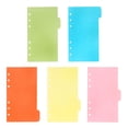 thumbnail image 1 of 6pcs A6 Dividers Set 6 Holes Ring Colored Notebook Binders Divider Index Page Tab Cards Set Notebook Accessories School Stationery, 1 of 9