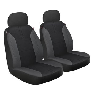 Genuine Dickies Repreve Front Seat Covers, Black & Gray