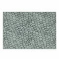 thumbnail image 1 of Geometric Cutting Board, Hand-Drawn Sketch Deformed Hexagon Shapes Inspired from Honeycomb Structure, Decorative Tempered Glass Cutting and Serving Board, Small Size, Black and White, by Ambesonne, 1 of 1
