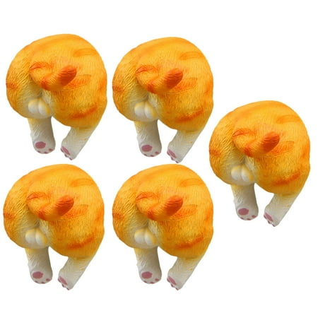 

5Pcs Cat Butt Fridge Magnet Refrigerator Magnet Cat for Whiteboard(D)