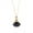 BLACK, variant on Gold Tone Chain Power Ring - Red - NE-ACQN4759H