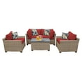 thumbnail image 5 of TK Classics Monterey Wicker 5 Piece Patio Conversation Set with Club Chair and 2 Sets of Cushion Covers, 5 of 10