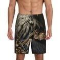 thumbnail image 1 of Fotbe Noble Style Bald Eagle Pantalones Cortos de Pijama para Hombre, Ropa de Dormir, Pantalones de Pijama Cortos para Hombre-3X-Large, 1 of 6