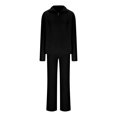 thumbnail image 6 of hotojiny Womens Lounge Set 2 Piece Outfits Casual Loose Long Sleeve Pullover Tops and Wide Leg Pants Matching Clothes, 6 of 7